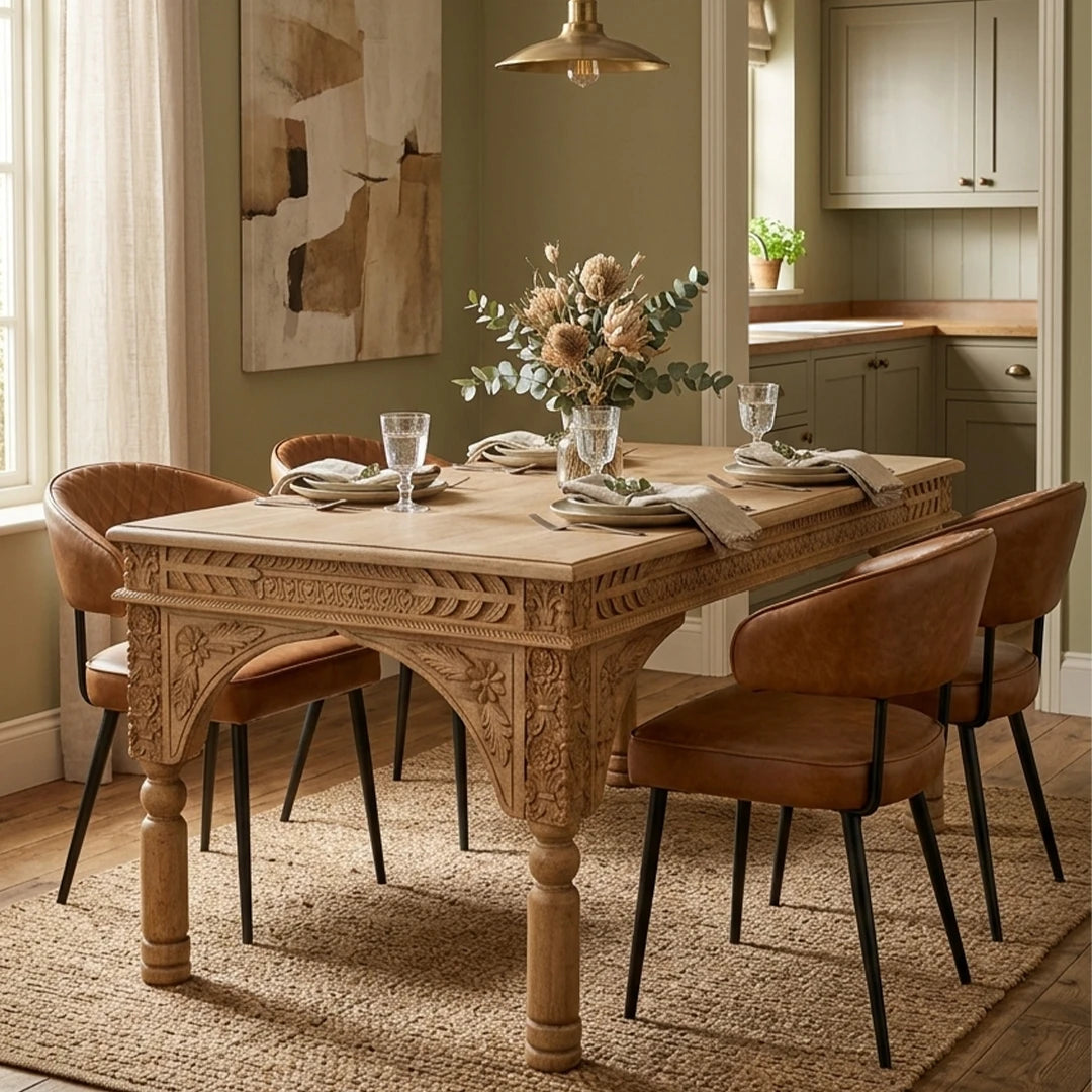 Mesa de Comedor Talla Mango KASHI