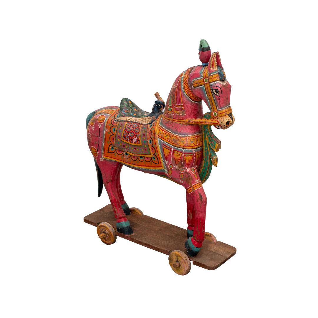 Caballo Fucsia Ruedas