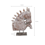 Cabeza caballo en madera