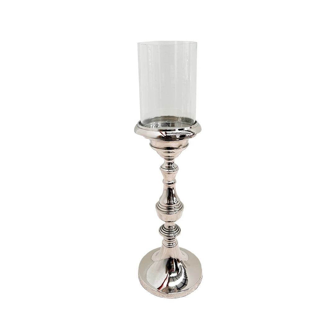 Candelabro plateado