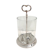 Candelabro plateado Kassa
