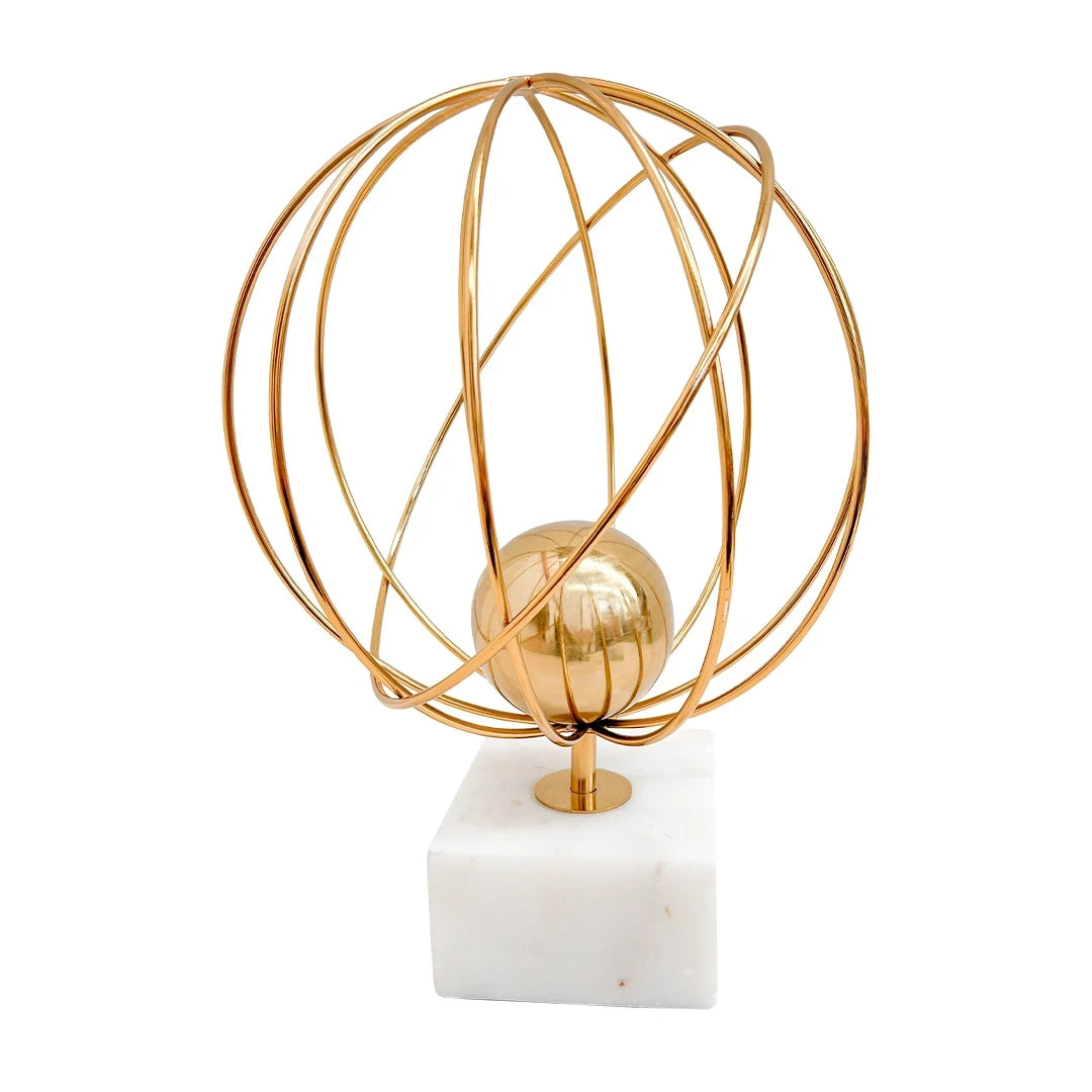 Escultura orbita dorada